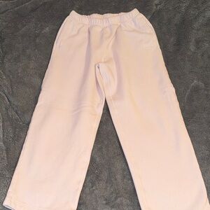 SKIMS Light Pink Cozy wide leg Sweatpants